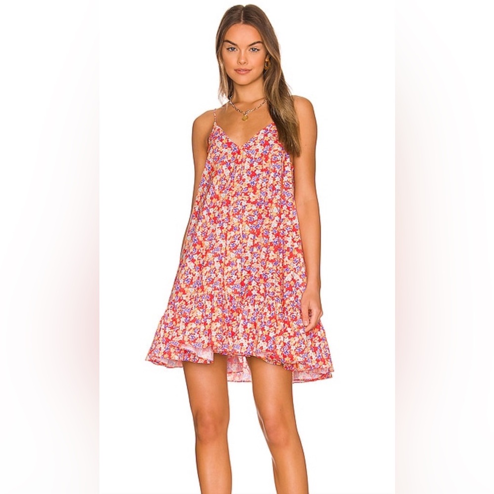 CAROLINE CONSTAS Laurel cotton-blend minidress in Red Sz: XS NWOT